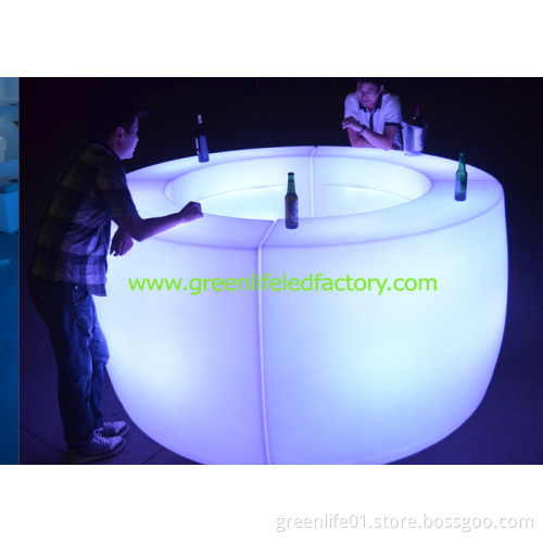 Rechargeable, Multicolor Glowing LED Bar Counter, Modern LED Furniture